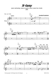 Kruisbrink - X-tasy for Piano Duet (1 Piano, 4 Hands) - PND107146DMP