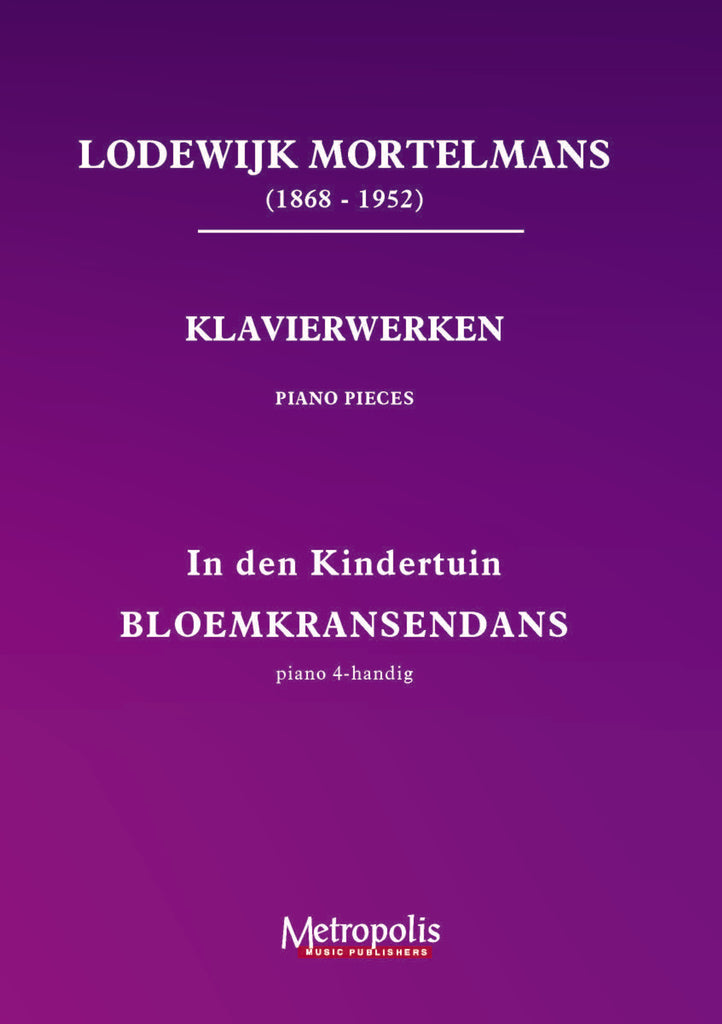 Mortelmans - In den Kindertuin - Bloemkransendans for Piano Four Hands - PND7659EM