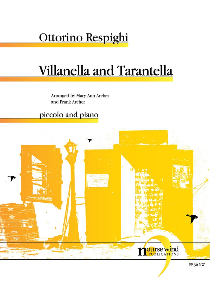 Respighi (arr. Archer) - Villanella and Tarantella for Piccolo and Piano - PP30NW