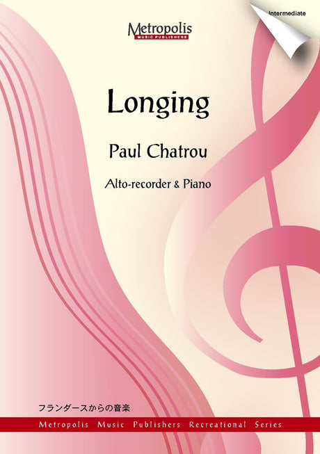 Chatrou - Longing (Recorder and Piano) - RCP6347EM