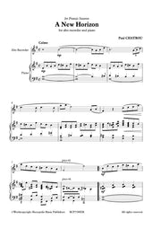Chatrou - A New Horizon for Alto Recorder and Piano - RCP7588EM
