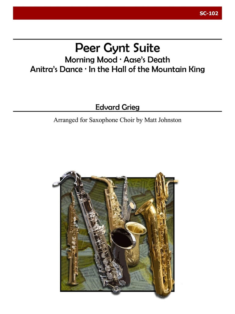 Grieg (arr. Johnston) - Peer Gynt Suite for Saxophone Choir - SC102