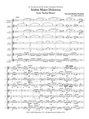 Pergolesi (arr. Johnston) - Stabat Mater dolorosa from 'Stabat Mater' for Saxophone Choir - SC103