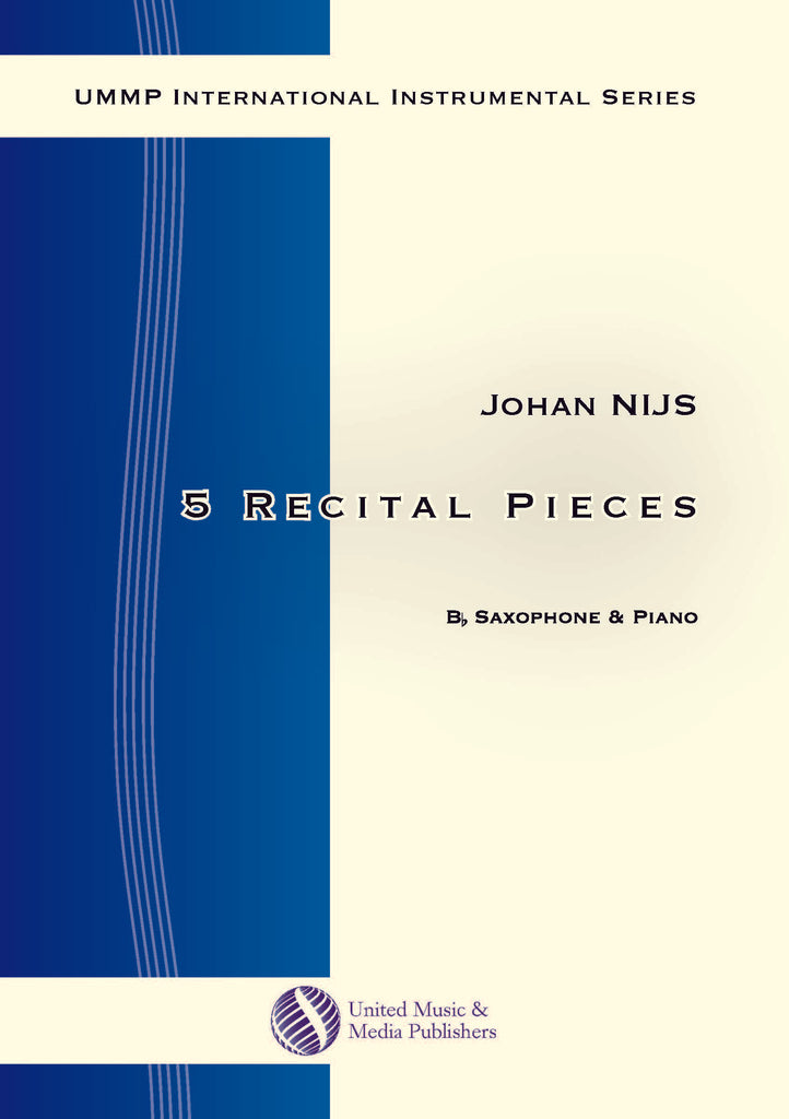 Nijs - 5 Recital Pieces for Tenor Saxophone and Piano - SP151104UMMP