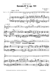 Parotti - Sonata No. 2, Op. 151 for Alto Saxophone and Piano - SP3033PM