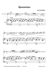 Chatrou - Quarantaine for Alto Saxophone and Piano - SP7513EM