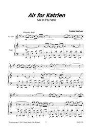 Van Laer - Air for Katrien (E-flat Saxophone and Piano) - SP9329DMP
