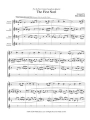Johnston - The First Noel for Saxophone Quartet - SQ14