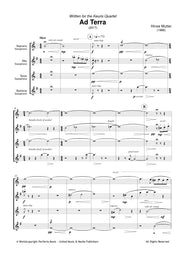 Mutter - Ad terra for Saxophone Quartet - SQ3667PM