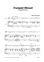 Van Dorsselaer - Trumpet Minuet for Trumpet and Piano - TP9174DMP