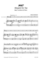 Verhoeven - M4T (Bass Trombone and Piano) - TRP109060DMP