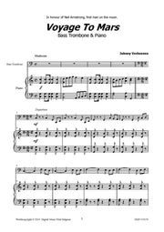 Verhoeven - Voyage to Mars (Bass Trombone and Piano) - TRP113170DMP