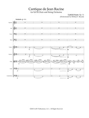 Faure (arr. Bryant) - Cantique de Jean Racine (SATB Choir and String Orchestra) - V04