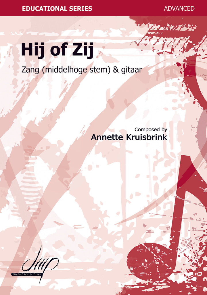 Kruisbrink - Hij of Zij for Voice and Guitar - V107128DMP