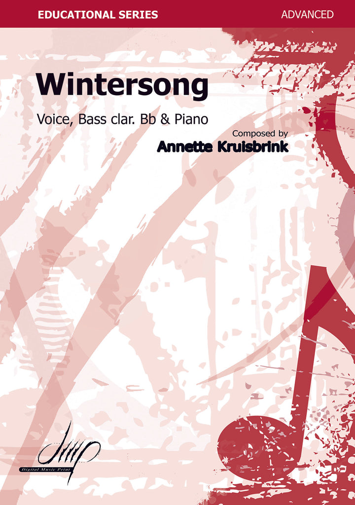 Kruisbrink - Wintersong for Voice, Bass Clarinet and Piano - V107145DMP
