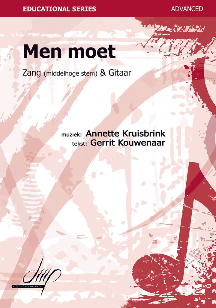 Kruisbrink - Men moet for Voice and Guitar - V113152DMP