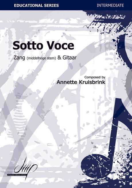 Kruisbrink - Sotto Voce for Voice and Guitar - V114075DMP