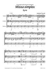 Troccoli - Missa Simplex for Mixed Choir (SAB) - V151210UMMP