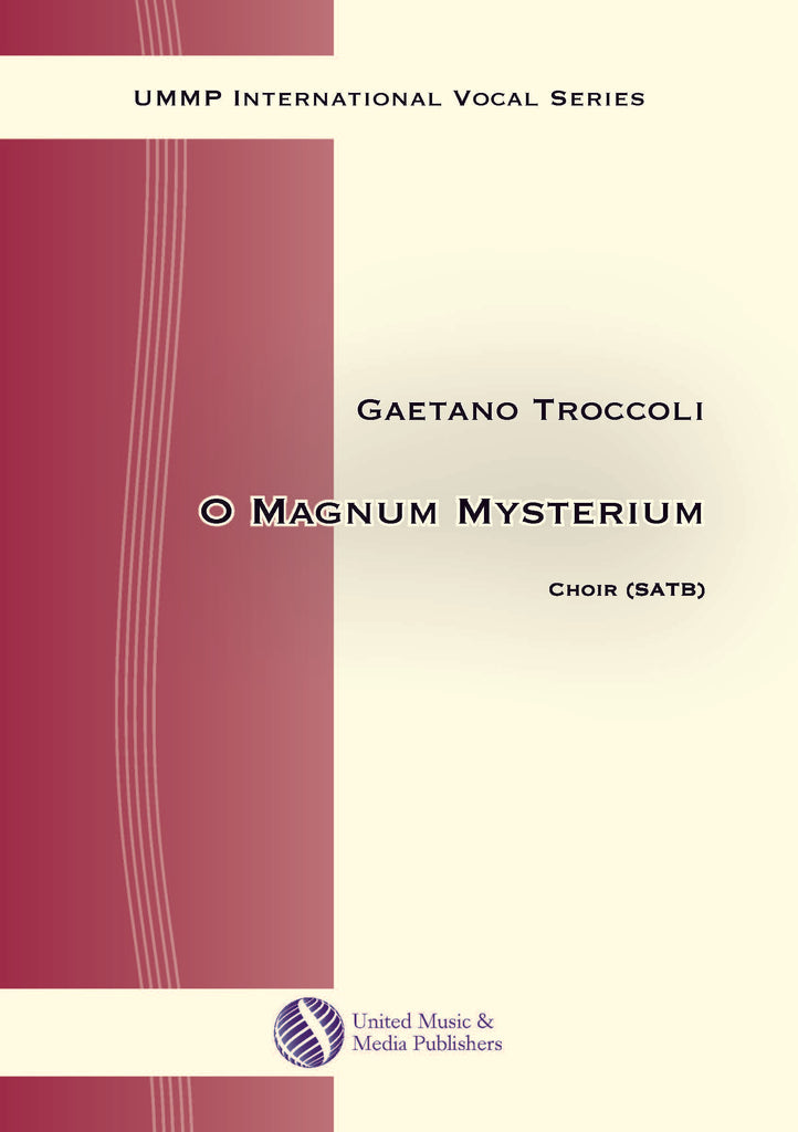 Troccoli - O magnum mysterium for Mixed Choir (SATB) - V170204UMMP