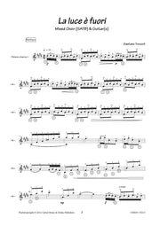 Troccoli - La luce e fuori for Mixed Choir (SATB) and Guitars - V170213UMMP