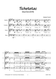Troccoli - Tichetetac for Mixed Choir (SATB) - V170604UMMP
