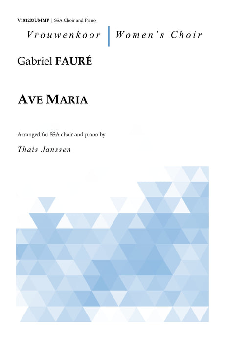 Faure - Ave Maria for SSA Choir and Piano - V181203UMMP