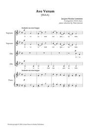 Lemmens - Ave Verum for SSAA Choir - V181214UMMP