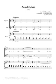 Brandts-Buys - Aan de Maan for SA Choir and Piano - V181224UMMP