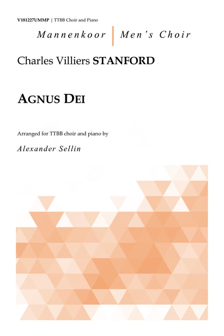 Stanford - Agnus Dei for TTBB Choir and Piano - V181227UMMP