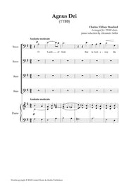 Stanford - Agnus Dei for TTBB Choir and Piano - V181227UMMP