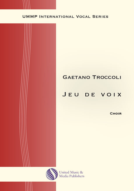 Troccoli - Jeu de voix for Mixed Choir (SATB) - V190706UMMP