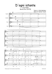 Troccoli - D'ogni instante for Mixed Choir (SATB) - V190901UMMP