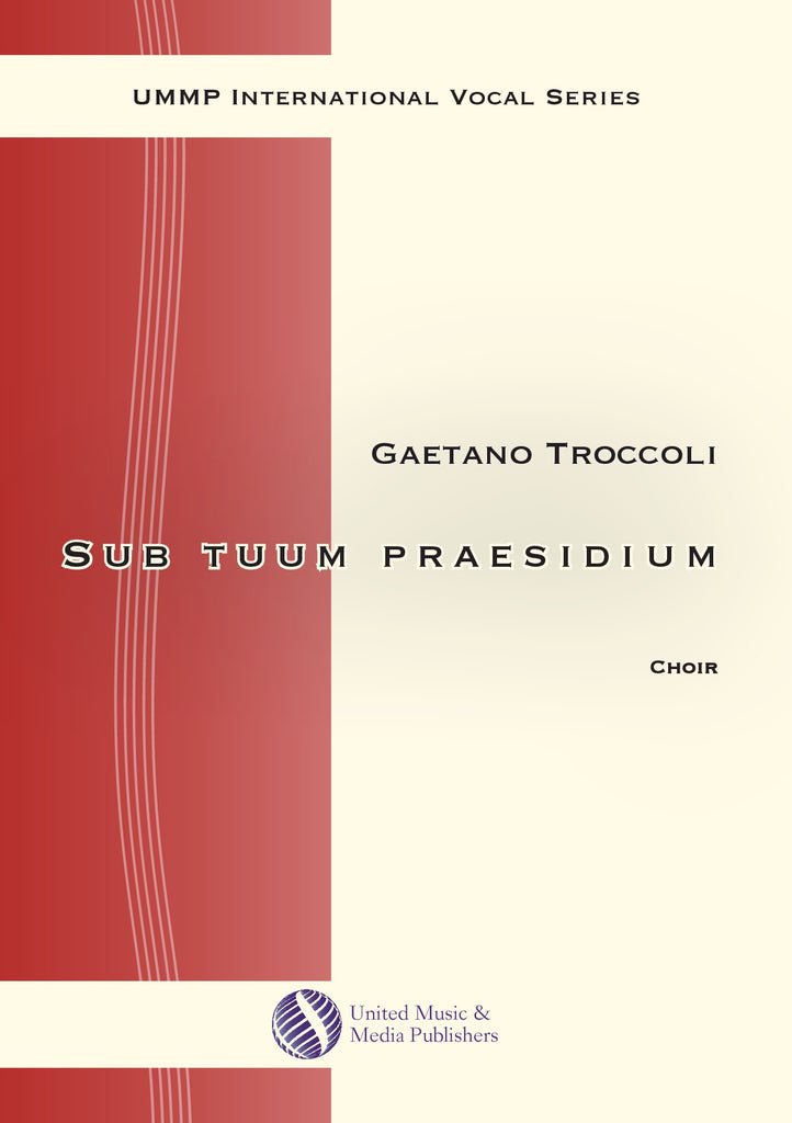 Troccoli - Sub tuum praesidium for Mixed Choir (SATB) - V190902UMMP