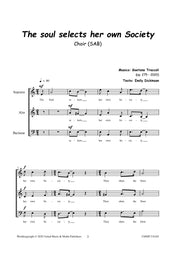 Troccoli - The soul selects her own Society for Mixed Choir (SATB) - V210102UMMP