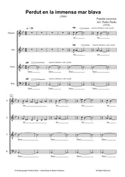 Pardo - Perdut en la Immensa Mar Blava for Mixed Choir (SATB) - V3102PM