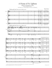 Hayes - A Hymn of St. Ephrem for Mixed Choir (SATB) and Organ - V3144PM