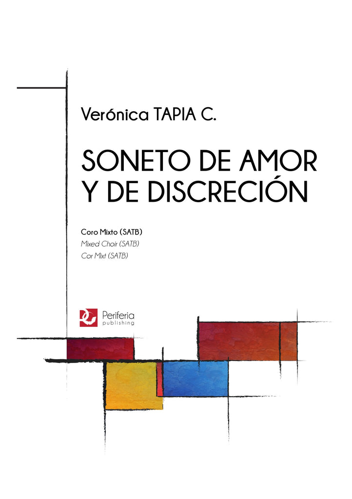Tapia C. - Soneto de Amor y de Discrecion for Mixed Choir (SATB) - V3290PM