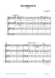 Tapia C. - Villancico VI for Mixed Choir (SATB) - V3296PM