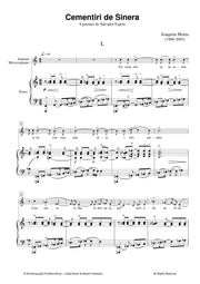 Homs - Cementiri de sinera: 8 Poemes de Salvador Espriu for Mezzo-soprano and Piano - V3606PM