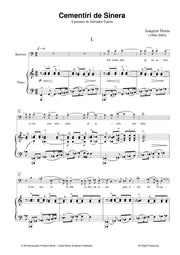 Homs - Cementiri de sinera: 8 Poemes de Salvador Espriu for Baritone and Piano - V3622PM
