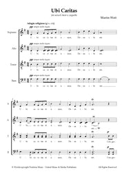 Watt - Ubi Caritas for Mixed Choir (SATB) - V3668PM