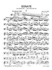 de Jong - Sonata for Viola Solo, Op. 106 - VA4754EM