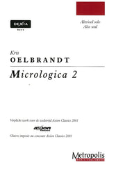 Oelbrandt - Micrologica 2 (Unaccompanied Viola) - VA6081EM
