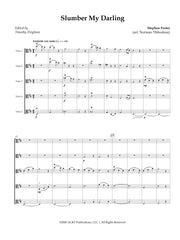 Foster (arr. Thibodeau) - Slumber My Darling for Viola Ensemble - VAE01
