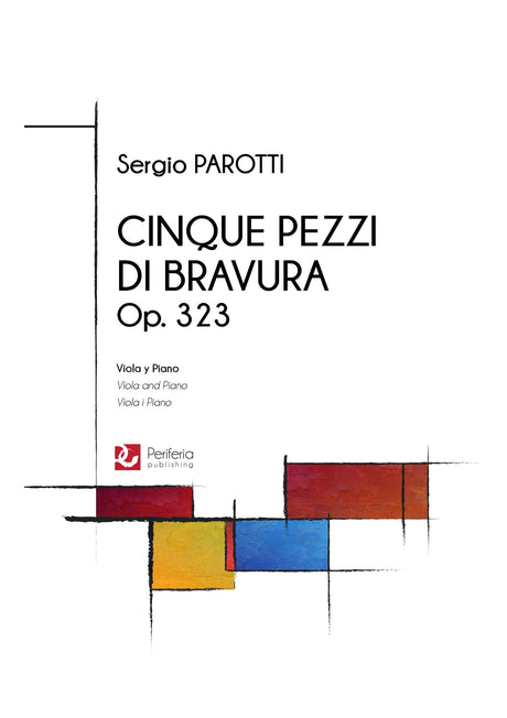 Parotti - Cinque Pezzi di Bravura for Viola and Piano - VAP3307PM