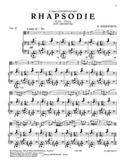 Baervoets - Rhapsodie for Viola and Piano - VAP4467EM