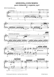 Pinto - Sinfonia-Concierto, Op. 4 for Cello and Piano - PN3406PM