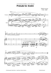 Colome - Prelude for Andre for Cello and Piano - PN3579PM