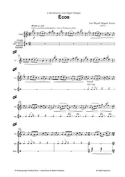Delgado Azorin - Ecos for Violin and Prehispanic Percussion - VL3539PM