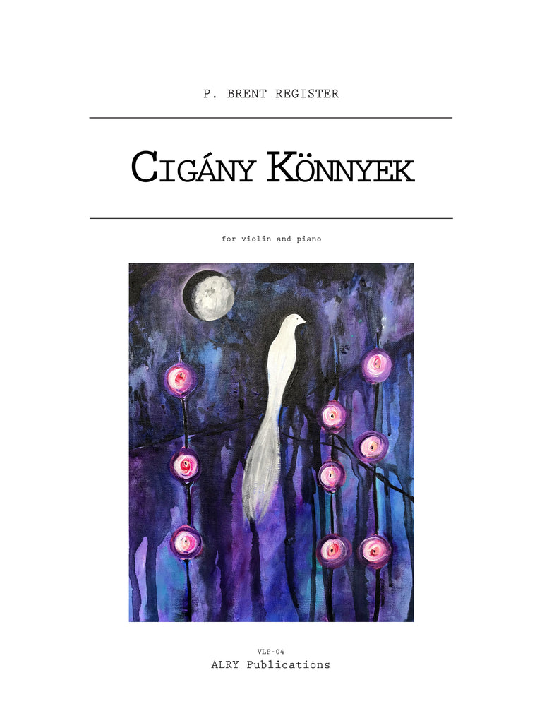 Register - Cigany Konnyek (Gypsy Tears) for Violin and Piano - VLP04
